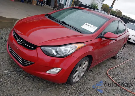 2012 Hyundai Elantra Limited (Ulsan Plant) z USA, uszkodzony, nr VIN KMHDH4AE7CU325426